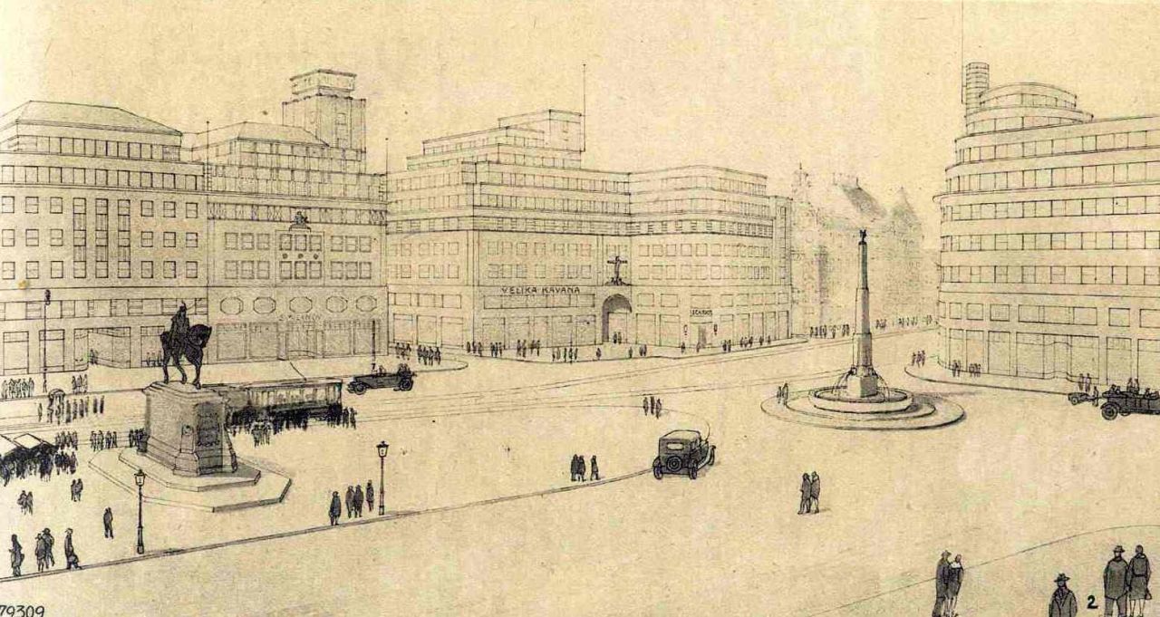 Projekt gradnje Zakladnog bloka 1929. godine. Svijet veljača 1930. godine (Dionis Sunko)